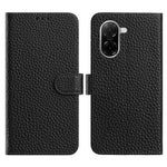 For Xiaomi Redmi A5 NFC (EU) (173.45mm) Case Wallet Stand Litchi Texture Genuine Cow Leather Flip Phone Cover