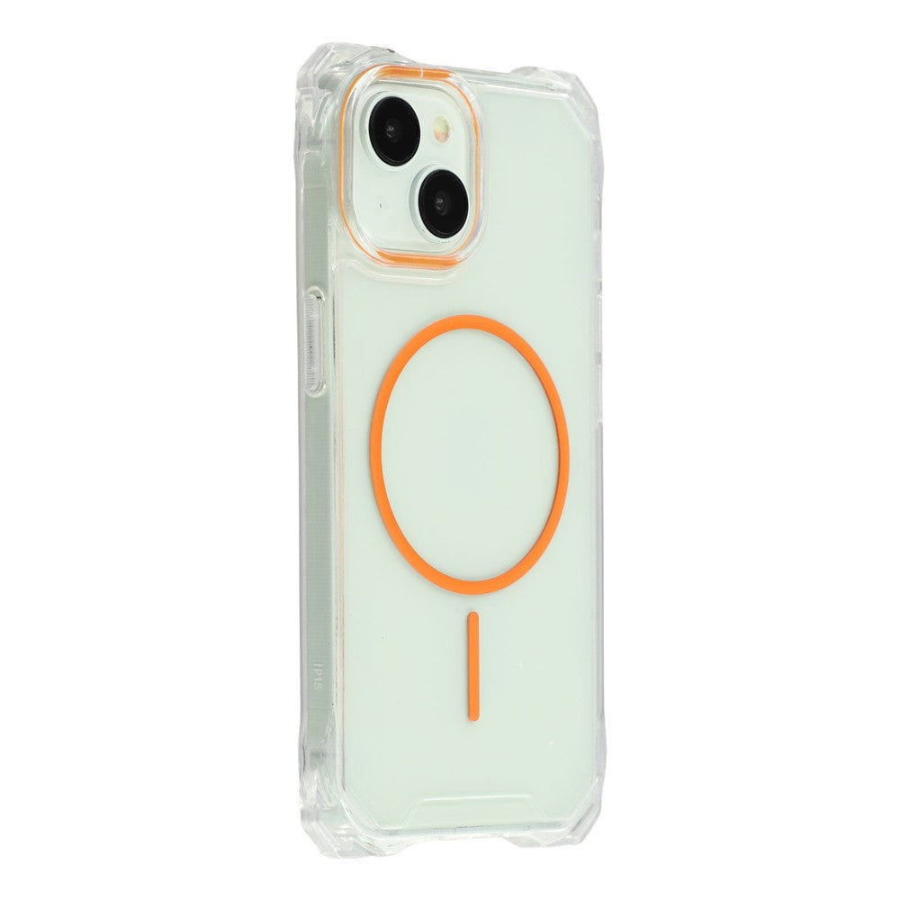 Til iPhone 15 Magnetisk Cover med Snor Faldsikker TPU + PC Telefon Bagcover