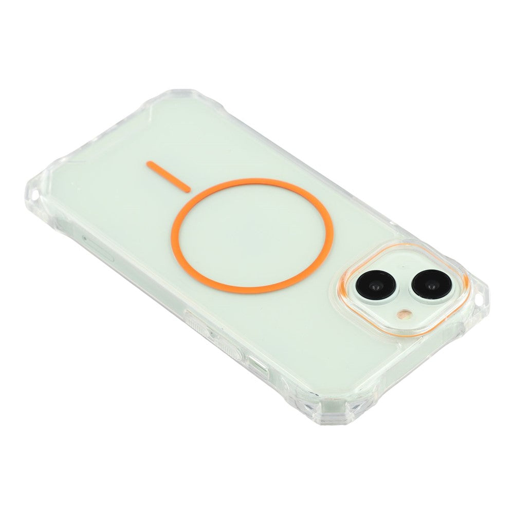 Til iPhone 15 Magnetisk Cover med Snor Faldsikker TPU + PC Telefon Bagcover