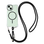 Til iPhone 15 Magnetisk Cover med Snor Faldsikker TPU + PC Telefon Bagcover