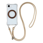 Til iPhone 17e / 16e Magnetisk cover med ringholder TPU + PC telefoncover med snor
