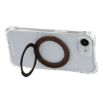 Til iPhone 17e / 16e Magnetisk cover med ringholder TPU + PC telefoncover med snor