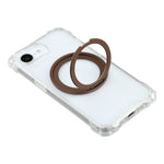 Til iPhone 17e / 16e Magnetisk cover med ringholder TPU + PC telefoncover med snor