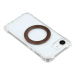 Til iPhone 17e / 16e Magnetisk cover med ringholder TPU + PC telefoncover med snor