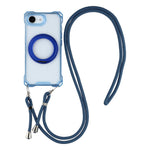 Til iPhone 17e / 16e Magnetisk cover med ringholder TPU + PC telefoncover med snor