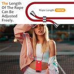 For iPhone Air Case Liquid Silicone Card Holder Back Phone Cover with Lanyard