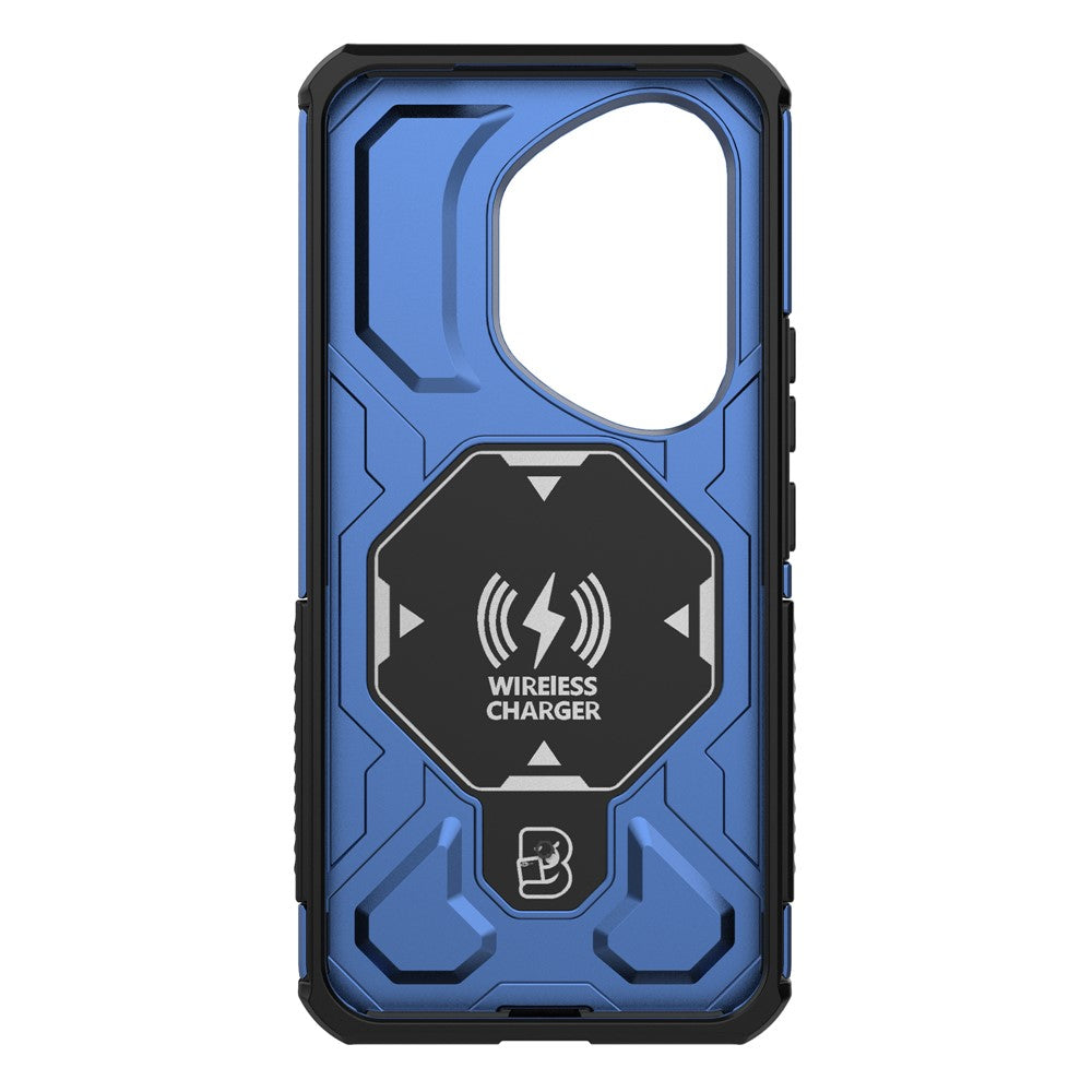 Til Honor 400 Pro 5G (Global) Magnetisk Cover Roterende Metal Støttefod Stødsikkert PC + TPU Telefon Bagcover