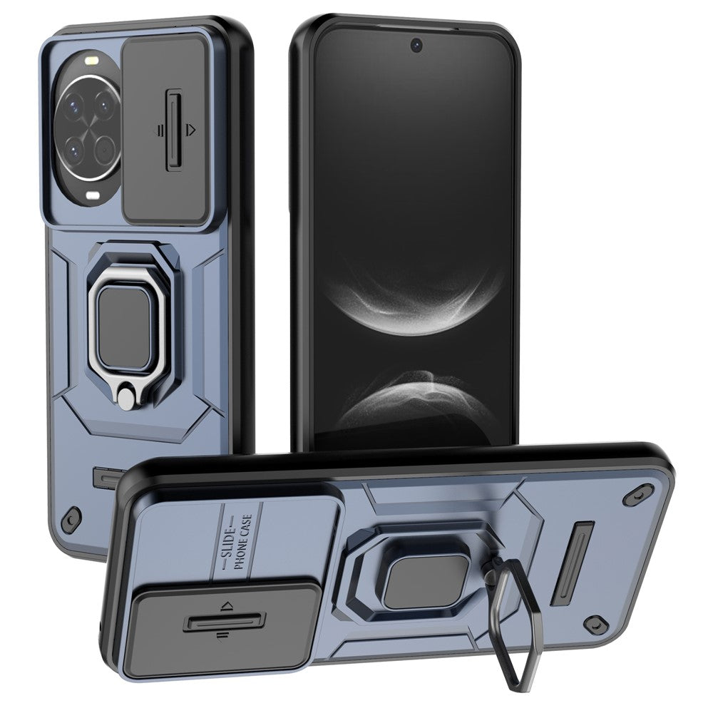 For Huawei nova 14 5G Case PC + TPU Kickstand Phone Protector with Lens Cover