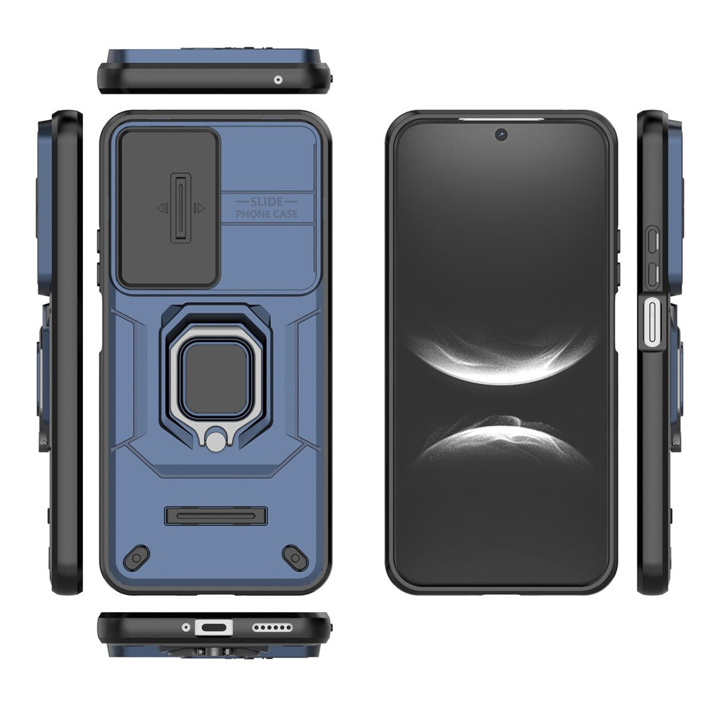 For Huawei nova 14 5G Case PC + TPU Kickstand Phone Protector with Lens Cover