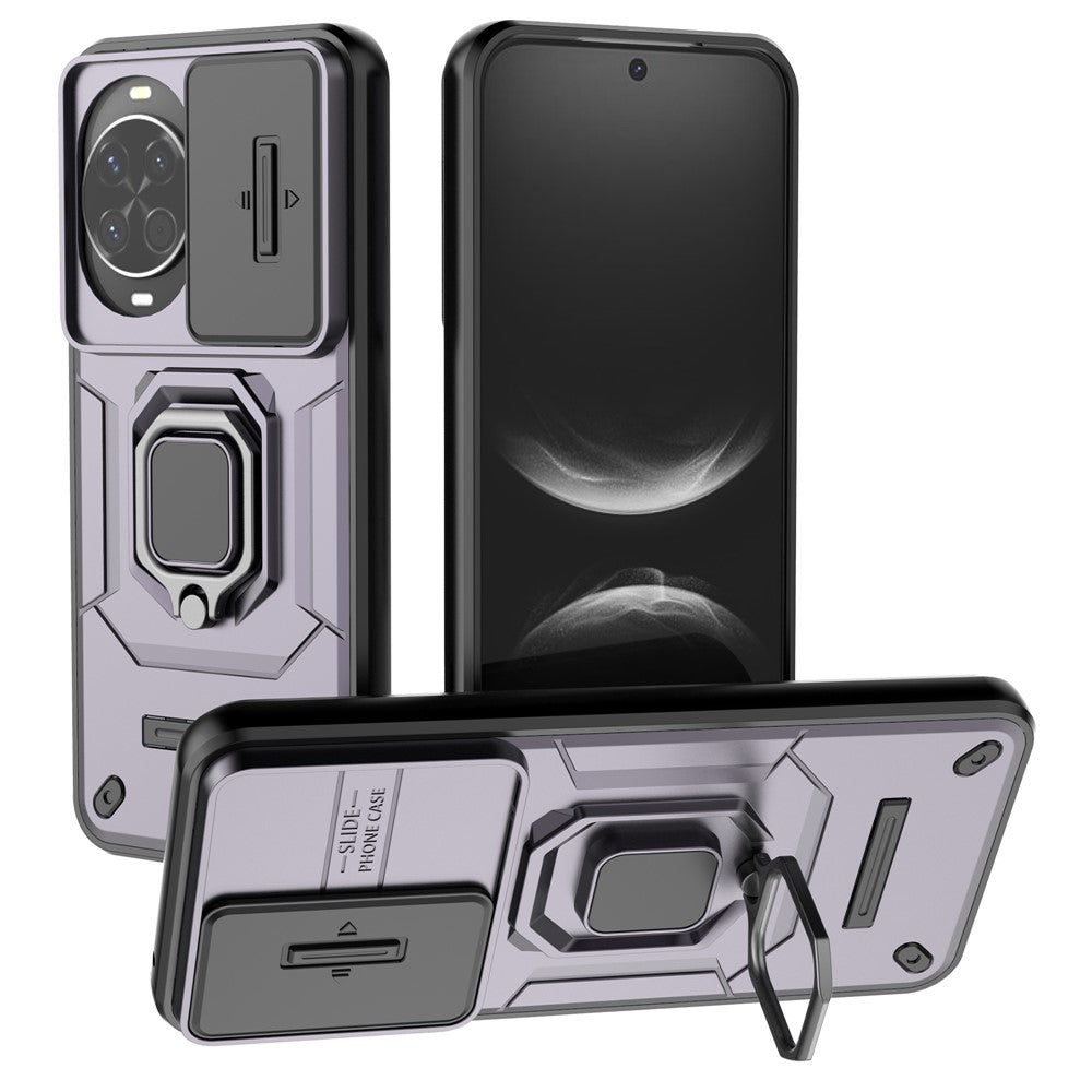 For Huawei nova 14 5G Case PC + TPU Kickstand Phone Protector with Lens Cover