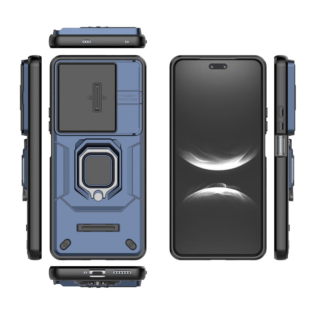 Huawei Nova 14 Pro 5G-skal PC + TPU-stativ mobilskydd med linsskydd