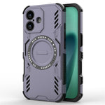 Til iPhone 17 magnetisk cover sommerfugle-panser udhulet varmeafledning PC + TPU telefoncover