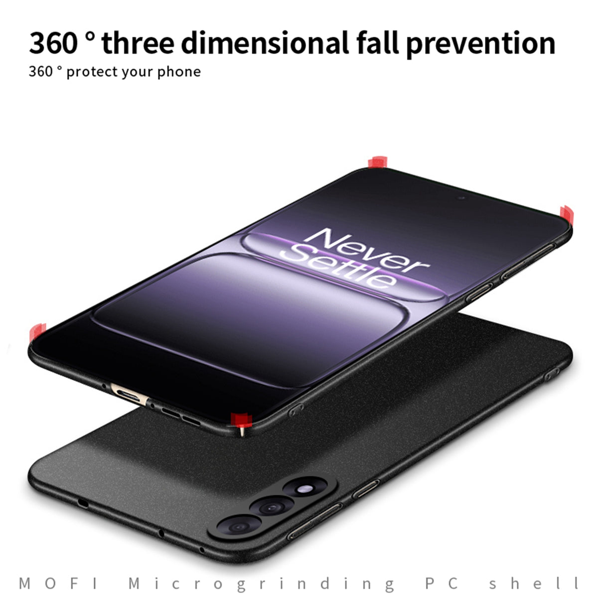 MOFI För OnePlus Nord CE5 5G / Ace 5 Racing 5G PC-skal Shield Matte Series Slim Fit mobilskal