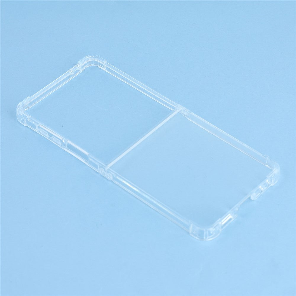 For Samsung Galaxy Z Flip7 5G Case Crystal Clear TPU Phone Cover with Reinforced Corner