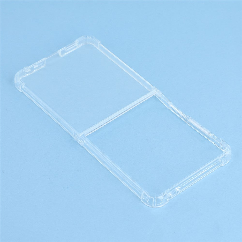 For Samsung Galaxy Z Flip7 5G Case Crystal Clear TPU Phone Cover with Reinforced Corner