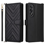 OnePlus Nord 5 5G / Ace 5 Ultra 5G-skal med axel-/handledsrem, läderfodral, stativ, plånbok