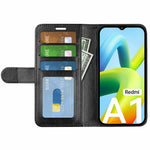 PU Leather Phone Cover for Xiaomi Redmi A1 4G / A2 4G, Crazy Horse Texture Flip Stand Wallet Full Protection Case
