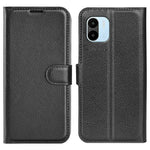 Xiaomi Redmi A1 4G / A2 4G Litchi Texture PU Läder mobilskal Fullt Skyddande Vikbart Stativ Plånboksfodral Flipfodral