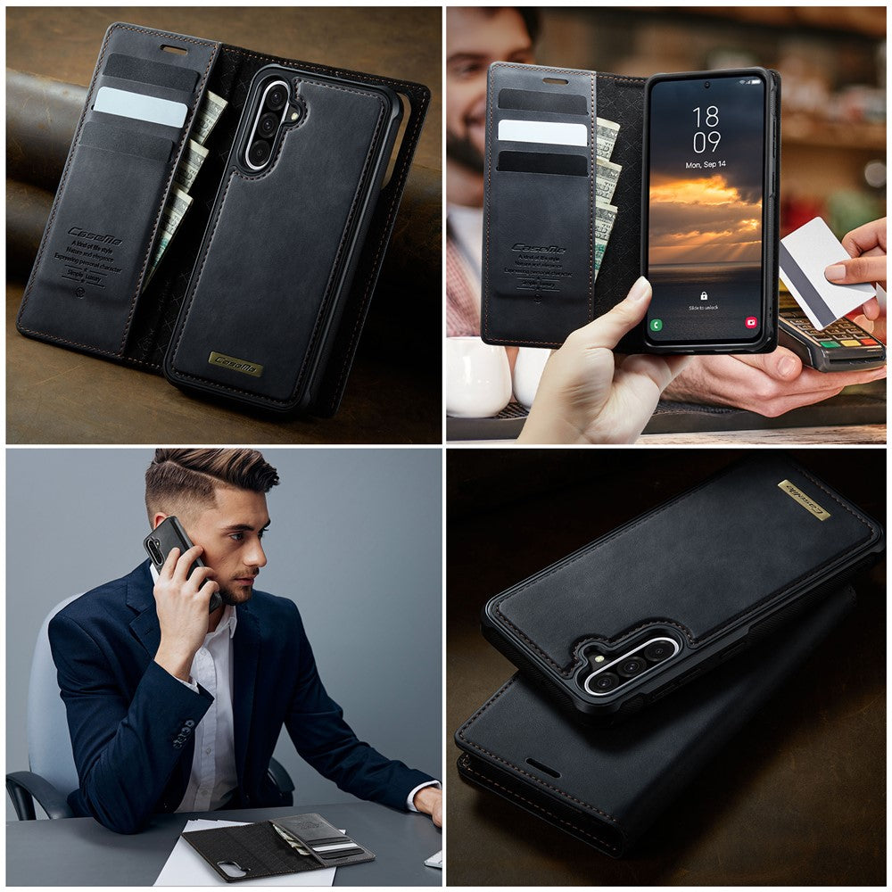 CASEME C49 Til Samsung Galaxy A56 5G Magnetisk Etui RFID Blokerende Aftagelig Pung Læder Telefoncover