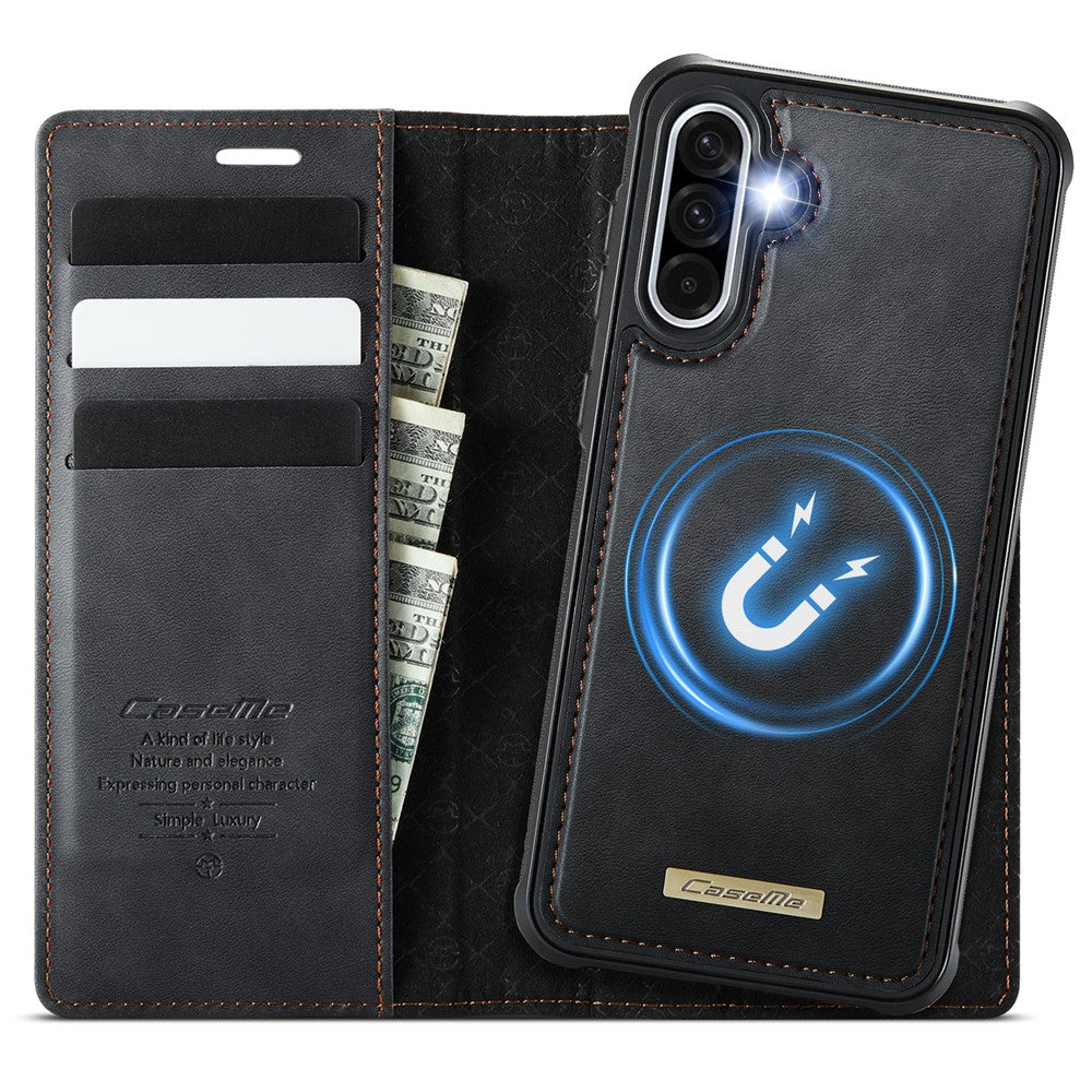 CASEME C49 Til Samsung Galaxy A56 5G Magnetisk Etui RFID Blokerende Aftagelig Pung Læder Telefoncover