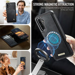 CASEME C49 Til Samsung Galaxy A56 5G Magnetisk Etui RFID Blokerende Aftagelig Pung Læder Telefoncover