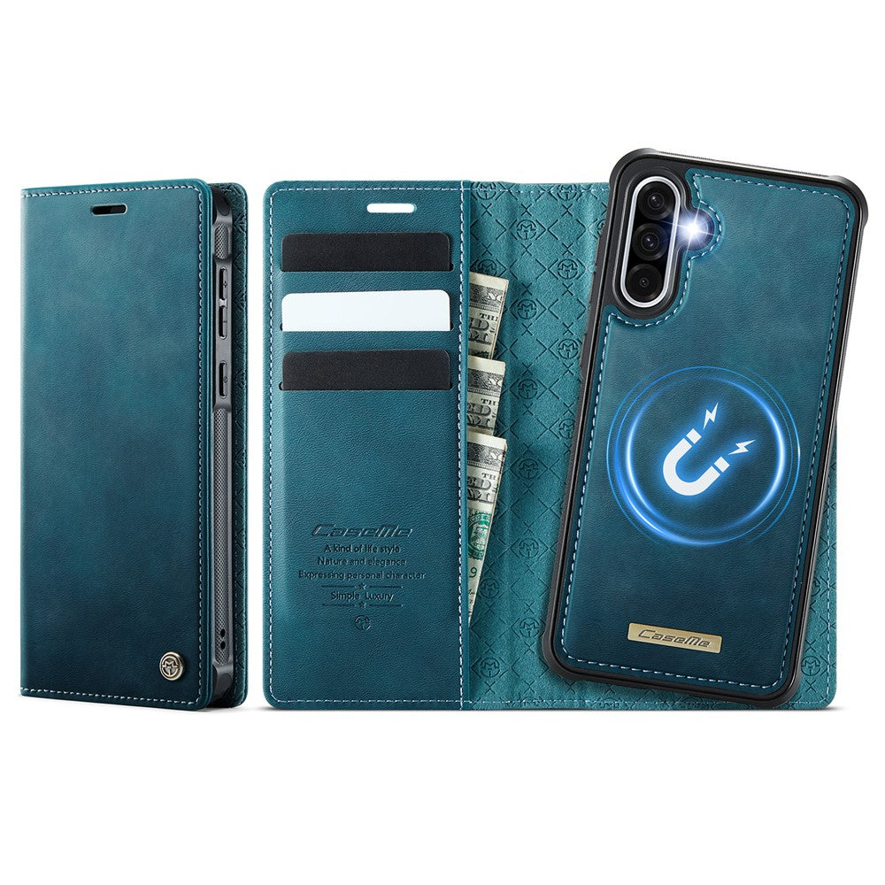CASEME C49 Til Samsung Galaxy A56 5G Magnetisk Etui RFID Blokerende Aftagelig Pung Læder Telefoncover