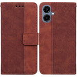 For Samsung Galaxy A08 5G / A08 4G / A07 5G / A07 4G / A06 5G / A06 4G Case Geometry Pattern Leather Wallet Phone Cover with Wrist Strap