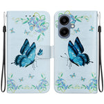 Til Samsung Galaxy A08 5G / A08 4G / A07 5G / A07 4G / A06 5G / A06 4G Pung Telefoncover Anti-Drop Mønsterprint Læder Flipcover med Rem