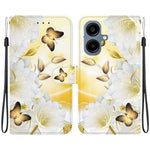 Til Samsung Galaxy A08 5G / A08 4G / A07 5G / A07 4G / A06 5G / A06 4G Pung Telefoncover Anti-Drop Mønsterprint Læder Flipcover med Rem