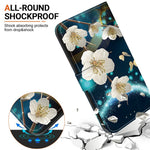 Samsung Galaxy A08 5G / A08 4G / A07 5G / A07 4G / A07s 4G / A06 5G / A06 4G-cover, læderetui med mønstertryk, pung og rem