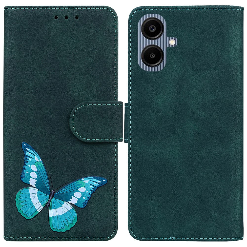 Til Samsung Galaxy A08 5G / A08 4G / A07 5G / A07 4G / A06 5G / A06 4G Stand Etui PU Læder Telefoncover Sommerfugleprint
