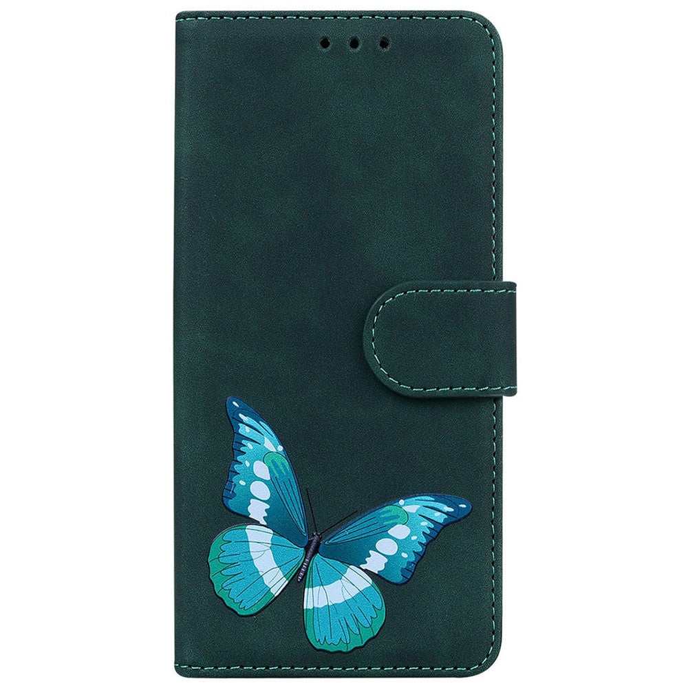 Til Samsung Galaxy A08 5G / A08 4G / A07 5G / A07 4G / A06 5G / A06 4G Stand Etui PU Læder Telefoncover Sommerfugleprint