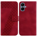 For Samsung Galaxy A08 5G / A08 4G / A07 5G / A07 4G / A06 5G / A06 4G Stand Case 7-Shaped Pattern Imprint Leather Phone Cover with Strap