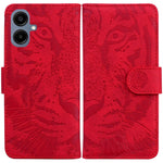 Samsung Galaxy A08 5G / A08 4G / A07 5G / A07s 4G / A06 5G / A06 4G-cover, læderpung med tigertryk, mobilcover