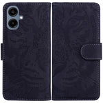Samsung Galaxy A08 5G / A08 4G / A07 5G / A07s 4G / A06 5G / A06 4G-cover, læderpung med tigertryk, mobilcover