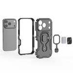 Til iPhone 17 Pro Max Cover Roterbar Ring Stander PC + TPU Stødsikkert Telefoncover