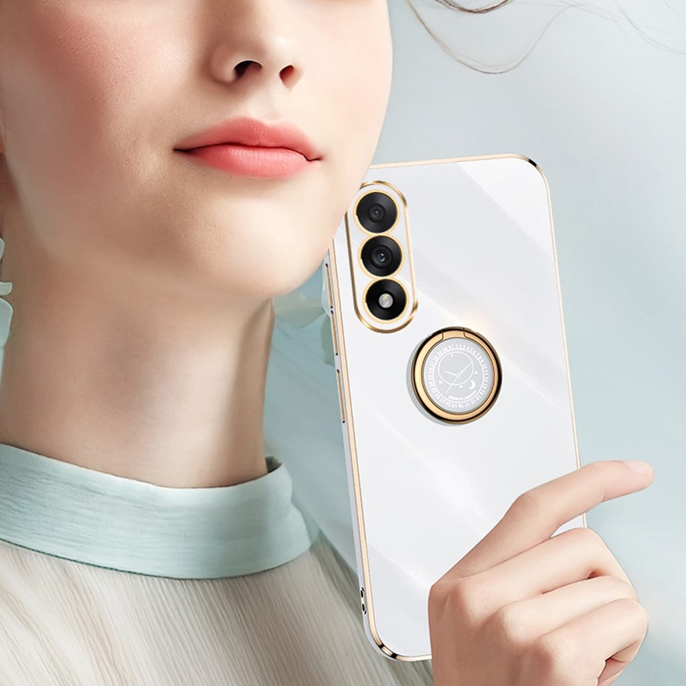 XINLI til OnePlus Ace 5 Ultra 5G / Nord 5 5G Cover med Ring Kickstand Elektropletteret TPU Telefoncover