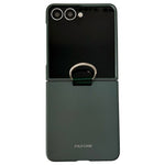Til Samsung Galaxy Z Flip7 5G Cover Ringholder Anti-fald Gummibelagt PC Telefoncover