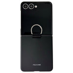 Til Samsung Galaxy Z Flip7 5G Cover Ringholder Anti-fald Gummibelagt PC Telefoncover