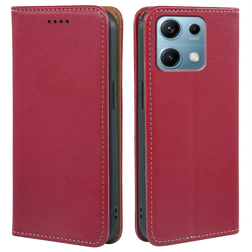 For Xiaomi Redmi Note 14S 4G  /  Note 13 Pro 4G  /  Poco M6 Pro 4G Case Wallet RFID Blocking Leather Phone Cover Strong Magnetic Closure