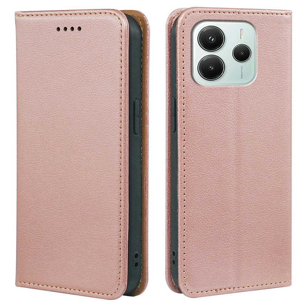 For Xiaomi Redmi Note 14 4G (164.84mm) Case Wallet RFID Blocking Leather Phone Cover Strong Magnetic Closure