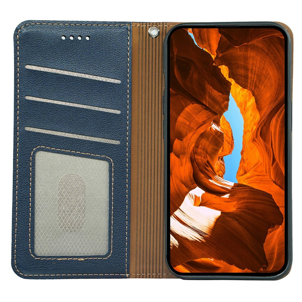 Samsung Galaxy A05 4G Plånboksfodral RFID-blockerande lädermobilfodral Stark magnetisk stängning
