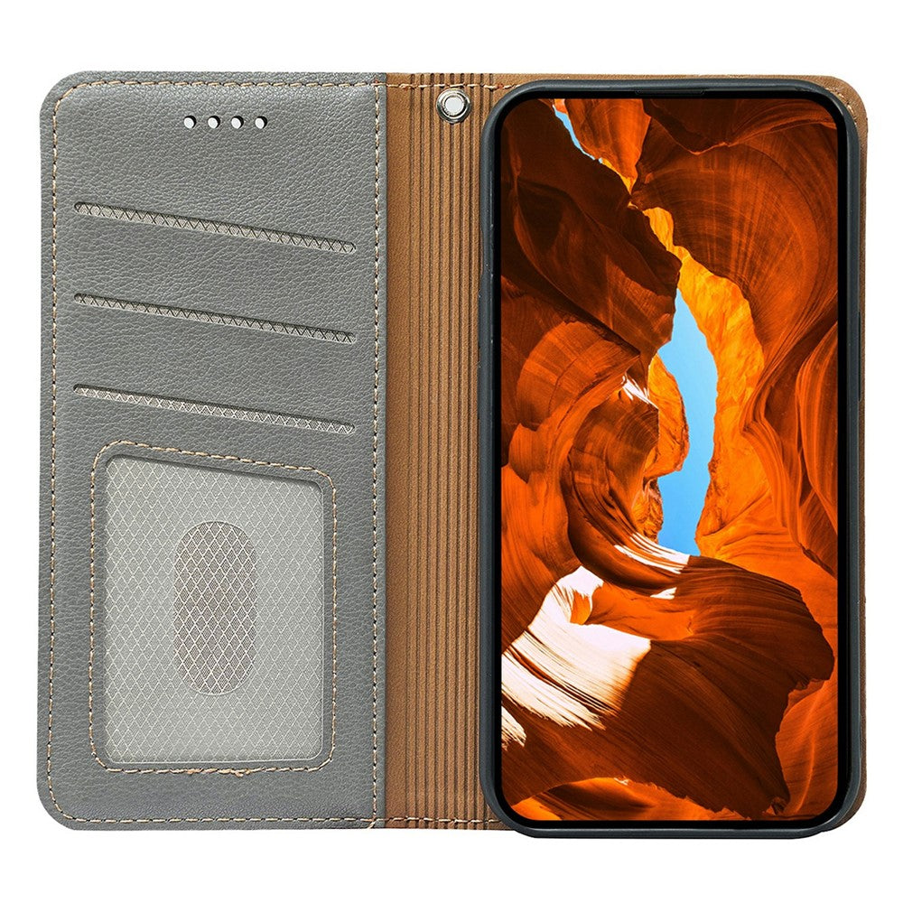 OnePlus Nord CE4 Lite 5G Plånboksfodral RFID-blockerande lädermobilfodral Stark magnetisk stängning