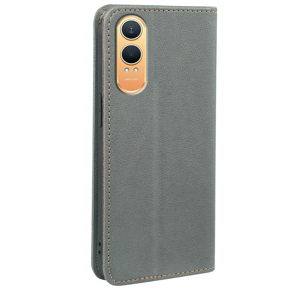 OnePlus Nord CE4 Lite 5G Plånboksfodral RFID-blockerande lädermobilfodral Stark magnetisk stängning