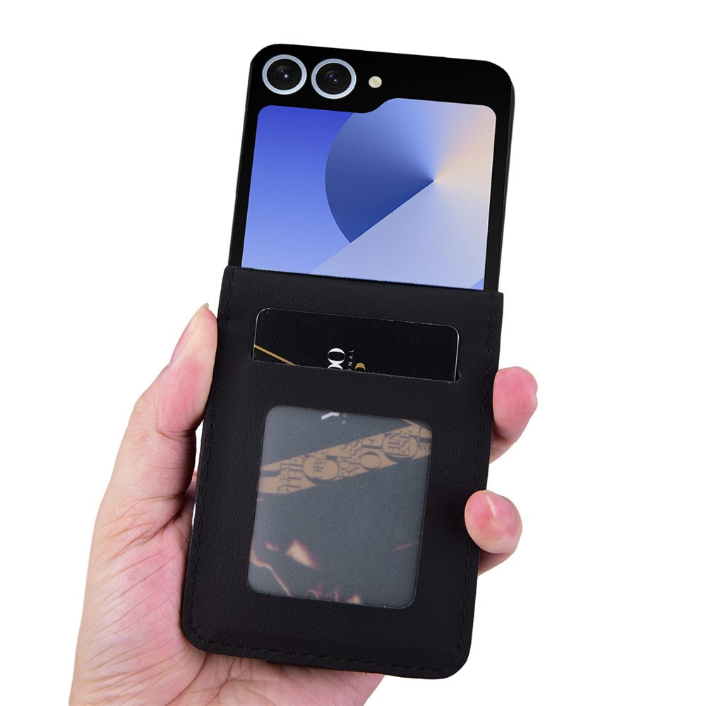 Til Samsung Galaxy Z Flip7 5G Etui Rhombus Mønster Læder Telefoncover med Håndrem