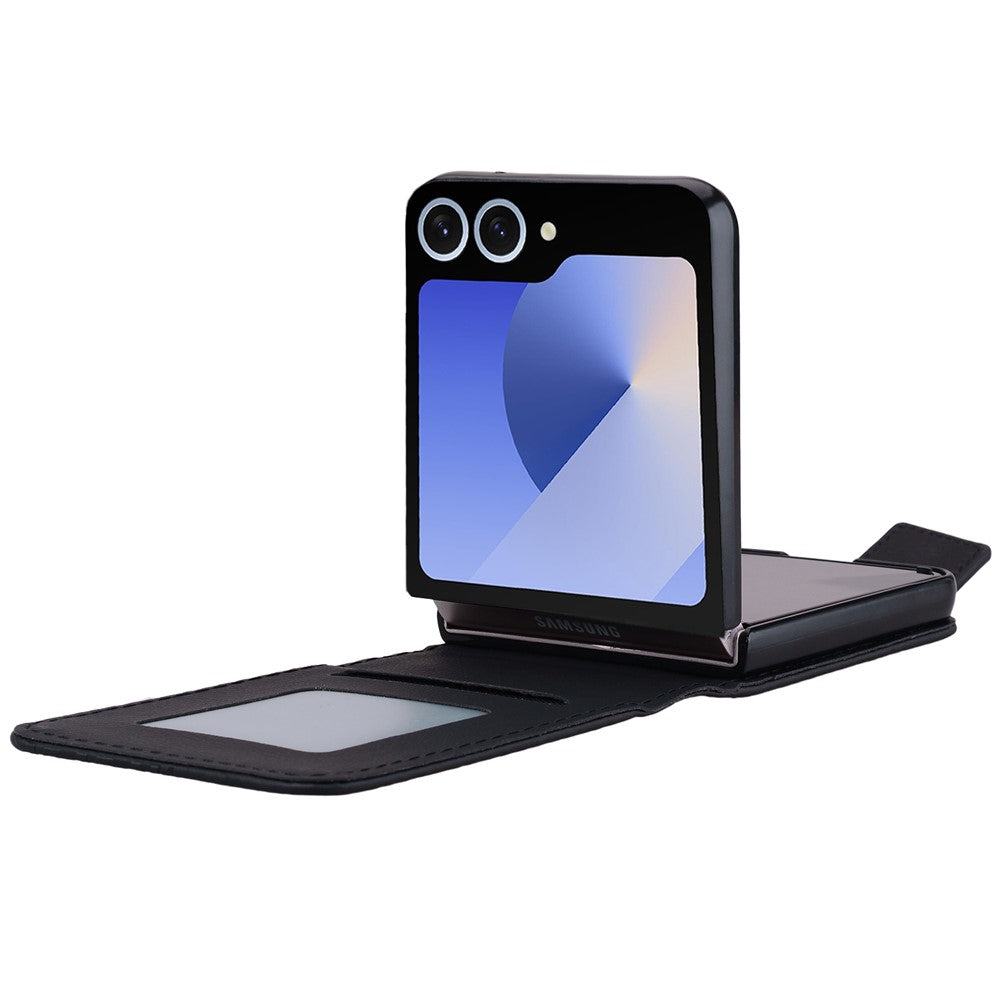 Til Samsung Galaxy Z Flip7 5G Etui Rhombus Mønster Læder Telefoncover med Håndrem