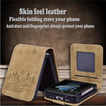 For Samsung Galaxy Z Flip7 5G Case Cherry Blossom Cat Leather Phone Cover with Card Slot