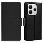 HANMAN Mill Series for Xiaomi Redmi Note 14 4G (164.84mm) Case Wallet Stand PU Leather Phone Cover
