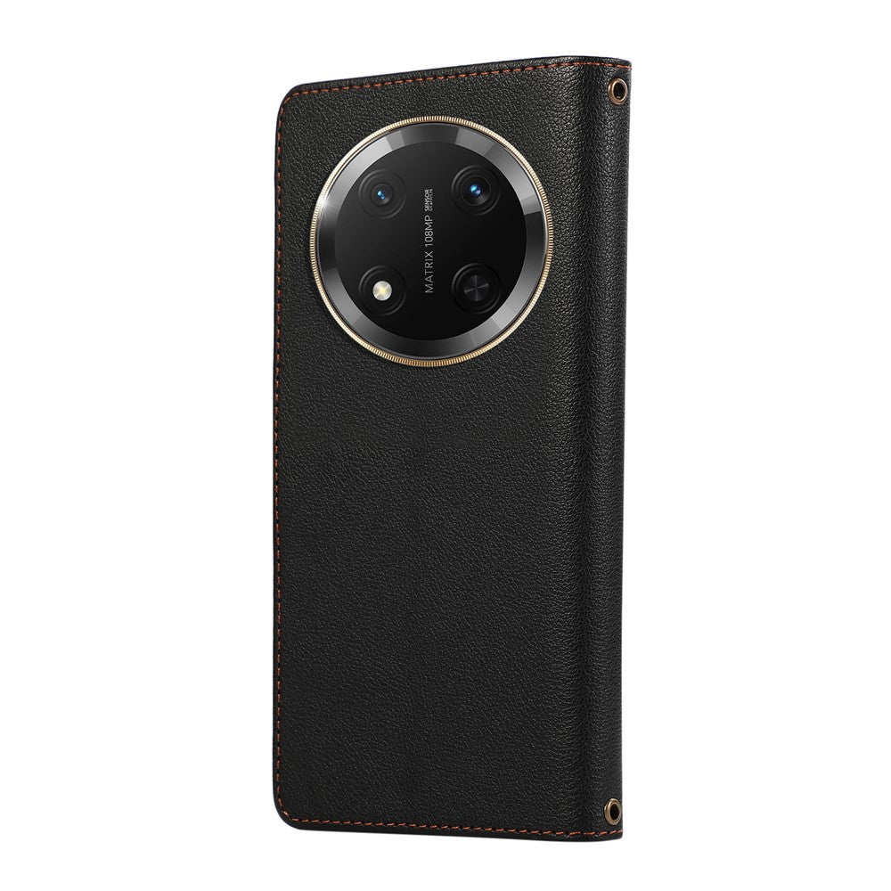 For Honor X60 Pro 5G  /  X9c 5G  /  Magic7 Lite 5G Case Multi Card Slots Zipper Leather Phone Cover with Wrist Strap