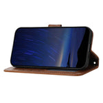 For iPhone 17 Case Zipper Pocket Wallet Leather Phone Cover with Wrist Strap